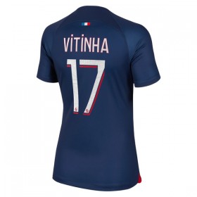 Camisolas Paris Saint-Germain 2023-24 Vitinha 17 Mulher 1º Equipamento Principal Manga Curta